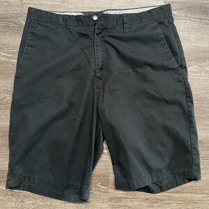 Volcom Men's Black Flat Front Shorts